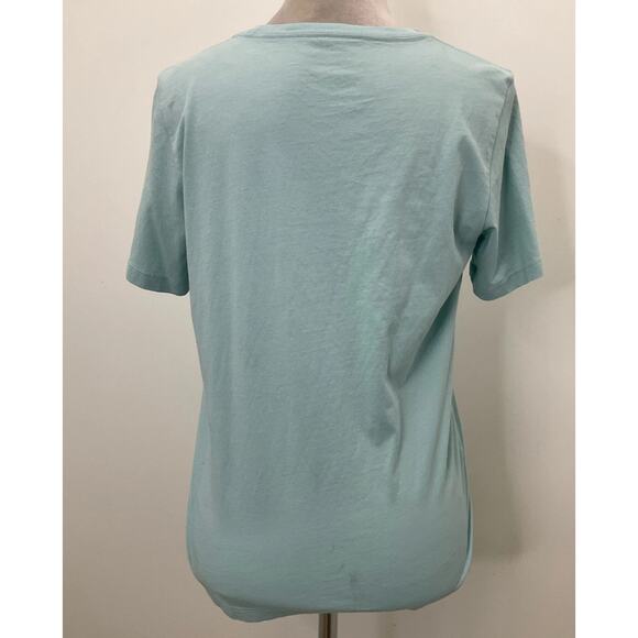 Kate Spade Light Blue Cocktail Hour Graphic Crewneck T-Shirt Sz. S - Picture 3 of 5